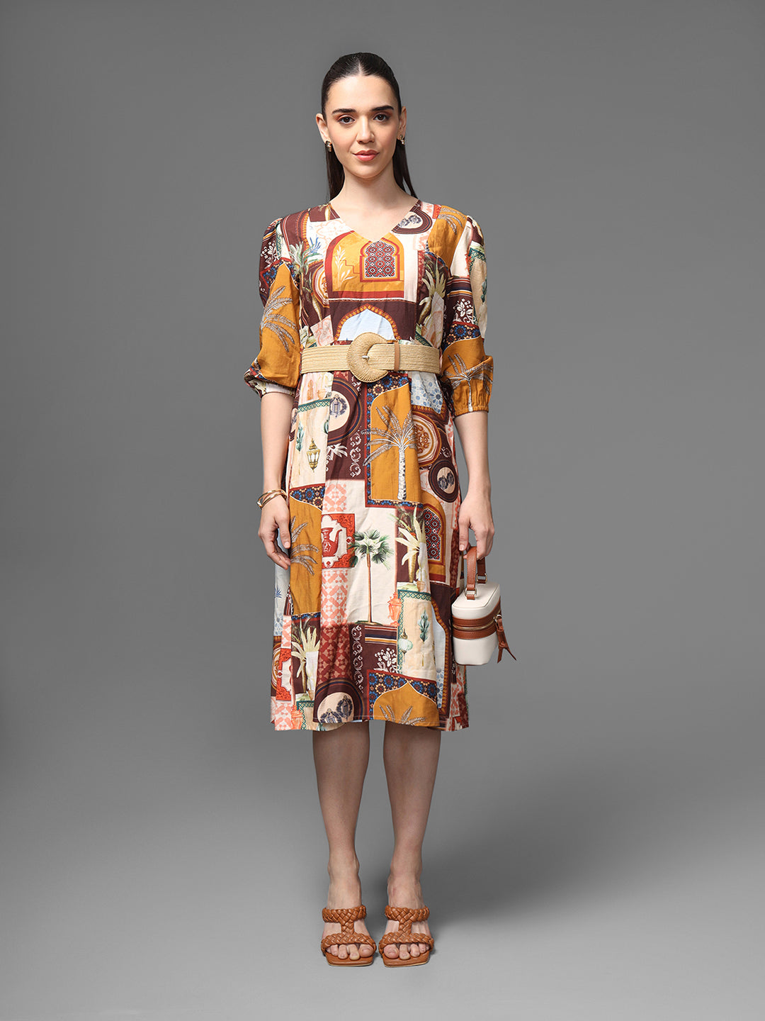 Souks Midi Dress W Belt
